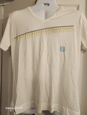 New Mens White Tshirt L